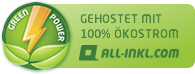 Gehostet mit 100% Ökostrom